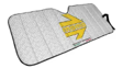 Parasol Auto Universal Gris con Amarillo
